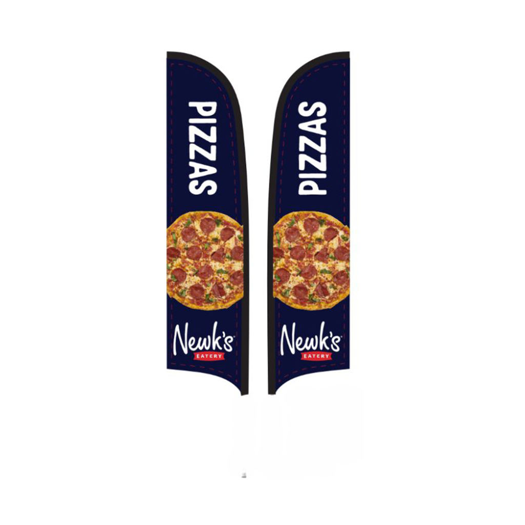 15' Newk's Eatery Navy Pizzas AdverSail Flag (double-sided)