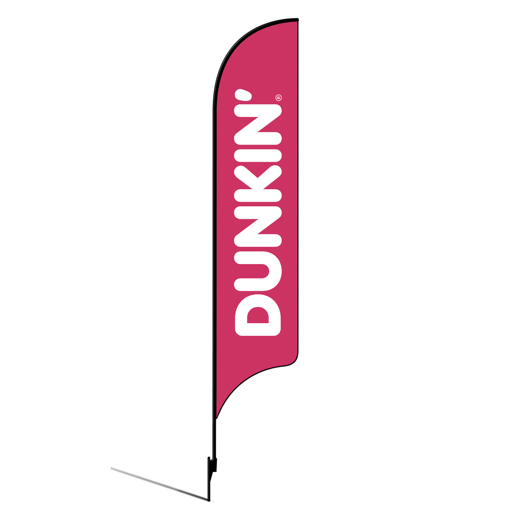 OLD DO NOT USE 15' Dunkin' Donuts Pink Logo AdverSail Flag Kit