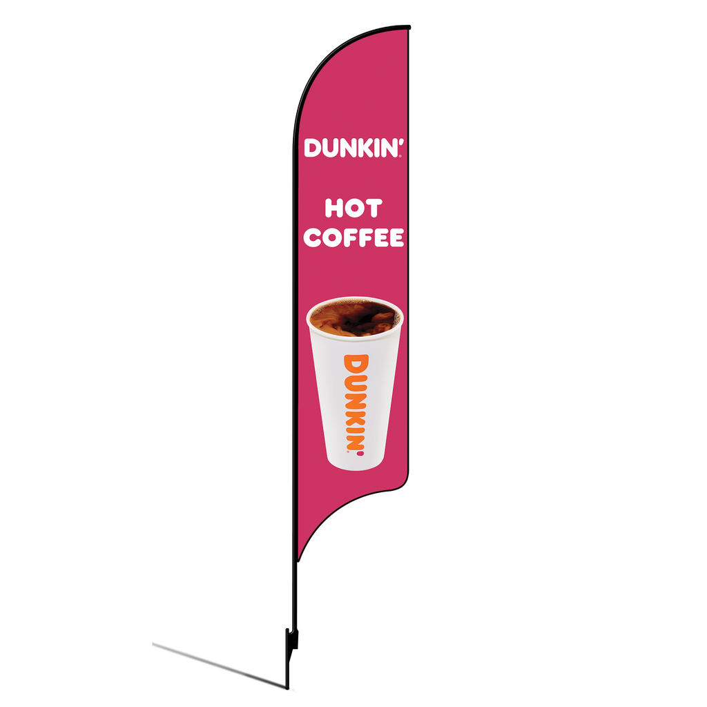 DO NOT USE 15' Dunkin' Donuts Pink Hot Coffee AdverSail Flag Kit