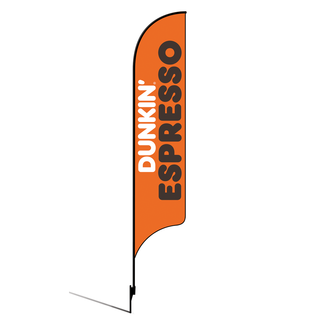15' Dunkin' Donuts Orange Espresso AdverSail Flag Kit