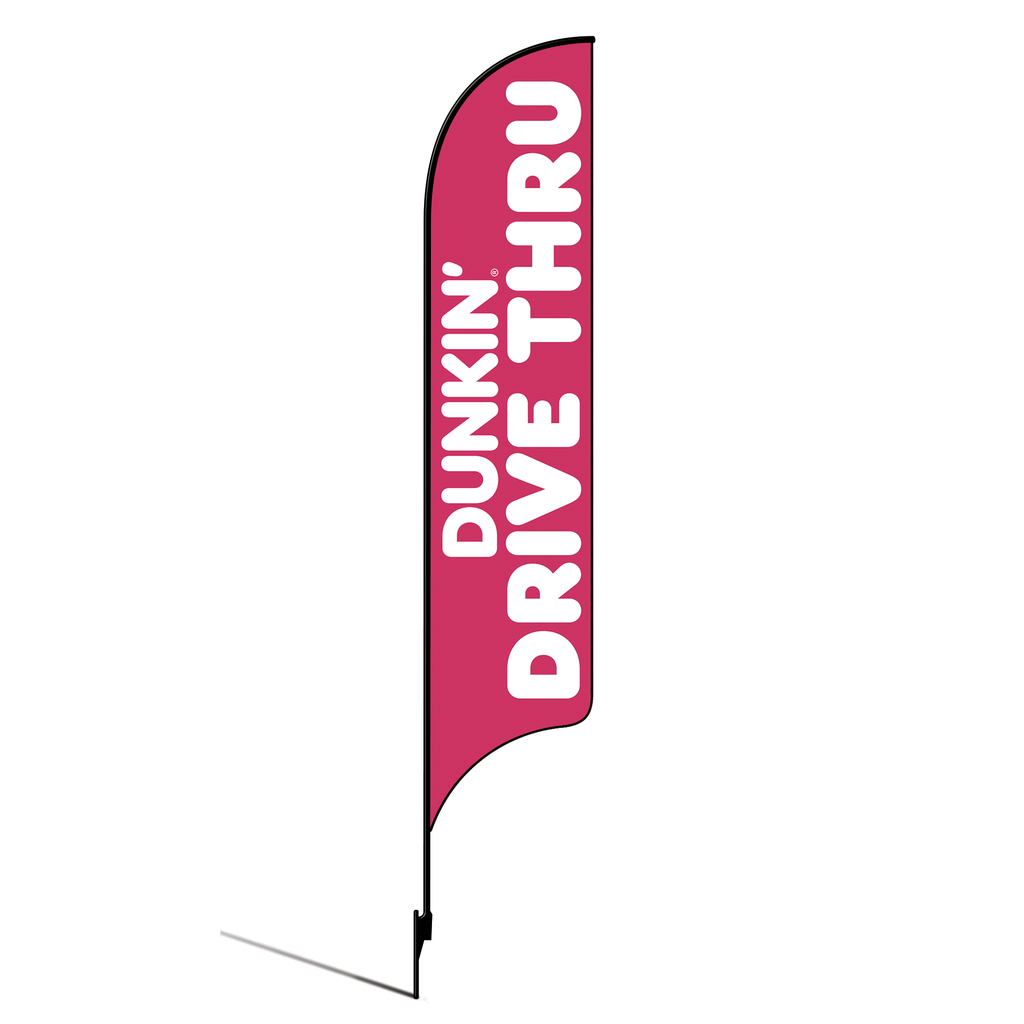 OLD DO NOT USE 15' Dunkin' Donuts Pink Drive Thru AdverSail Flag Kit